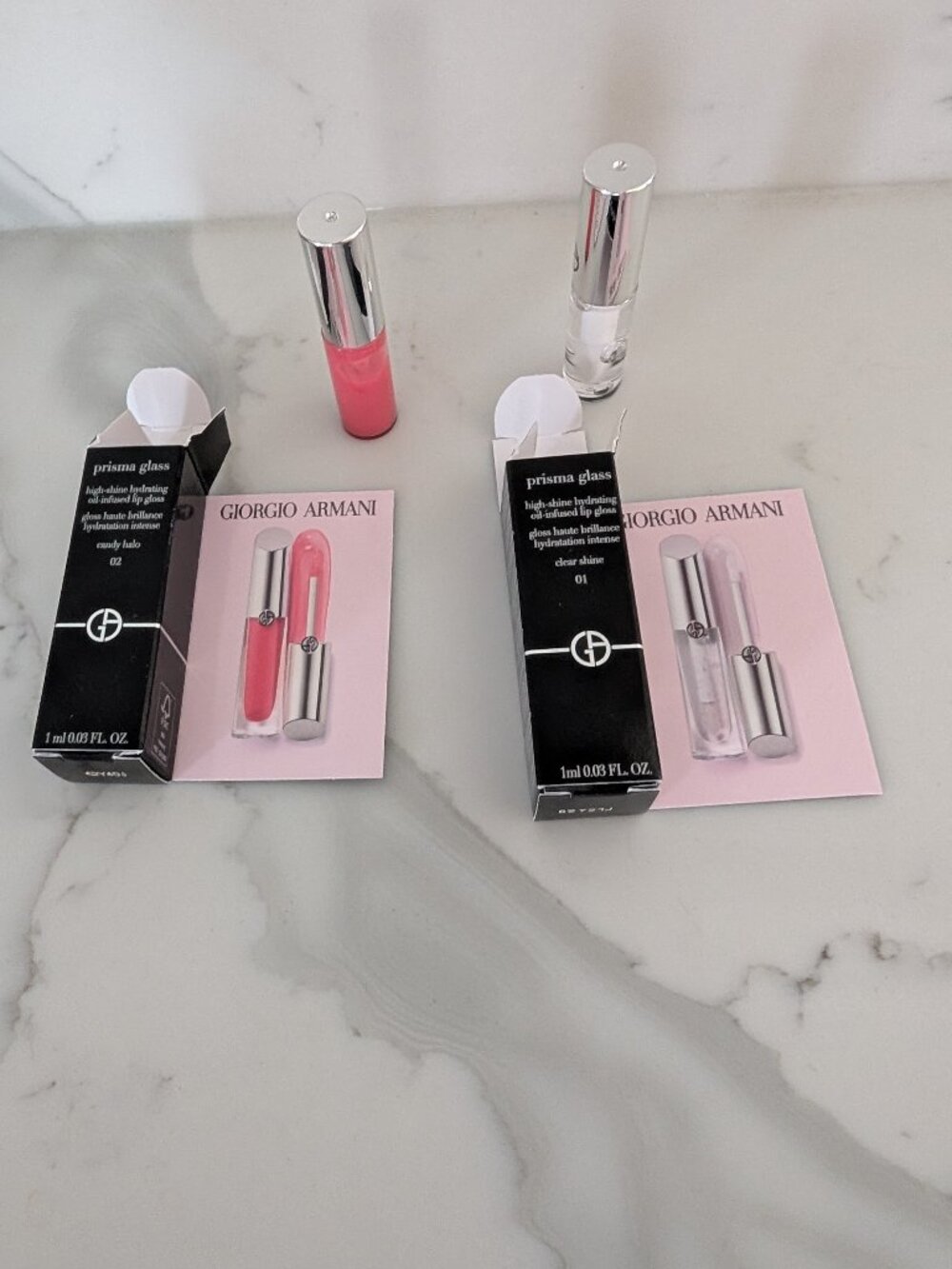 Giorgio Armani prisma glass high shine lip gloss duo
